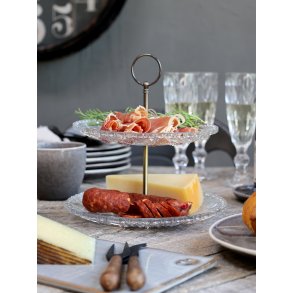 Chic Antique, Etagere med 2 glasfade