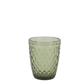 Chic Antique, Saint-milion Glas med mnster, 240ml., oliven