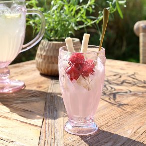 Chic Antique, Saint-�milion Glas, H15/�8,5 cm., st�vet rosa