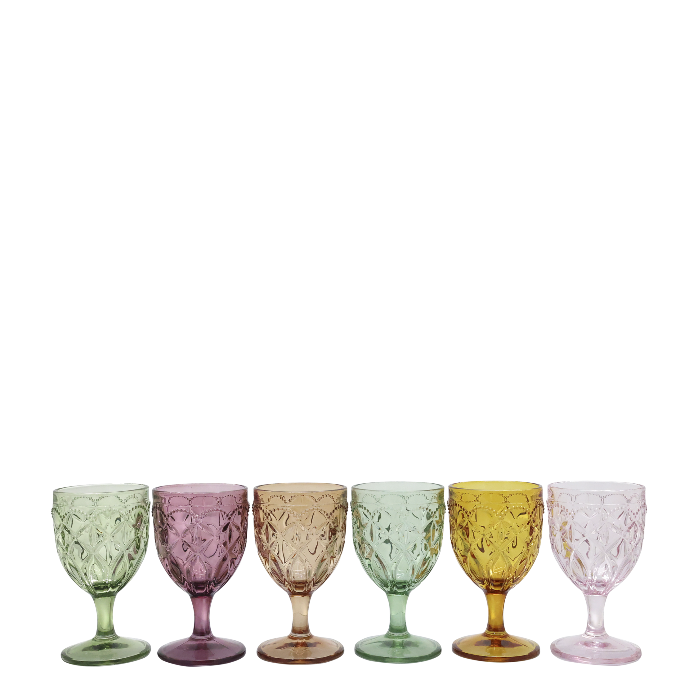 Chic Antique, Saint-�milion vinglas med m�nster, H15/�8 cm. 