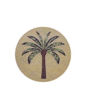 Chic Antique, Chartres Fad i mosaik med palme, �16 cm