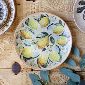 Chic Antique, Chartres Fad i mosaik med citroner