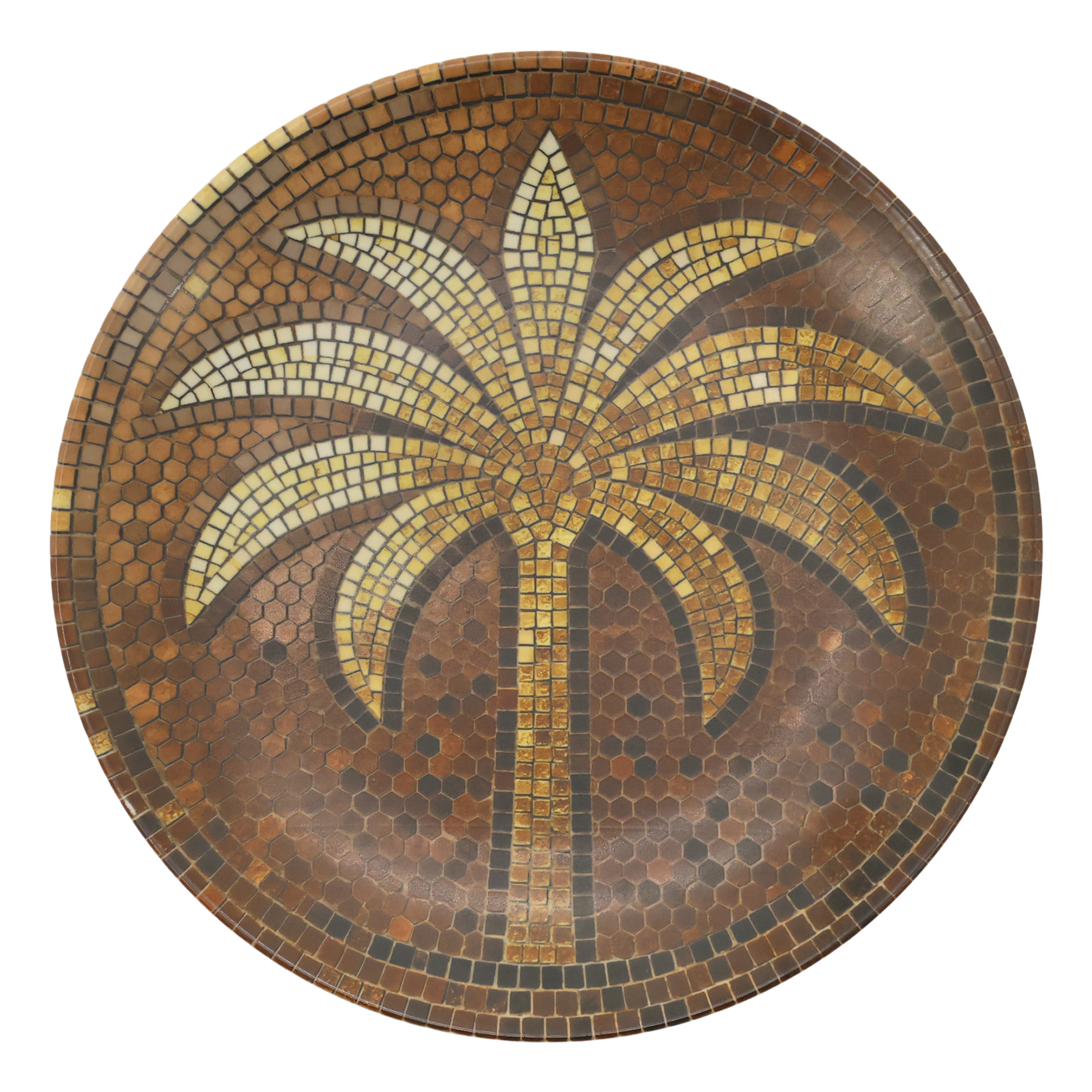 Chic Antique, Chartres Fad i mosaik med palme, �26,5 cm