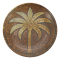 Chic Antique, Chartres Fad i mosaik med palme, �26,5 cm