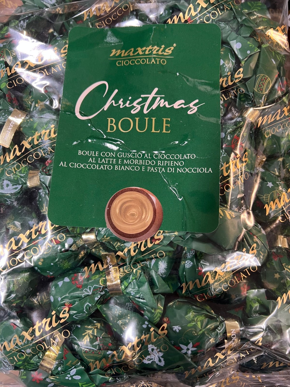 Lowin, M�lkechokoladekugle med fyld af hasseln�ddecreme, 1 kg., Bedst f�r 12/5-26