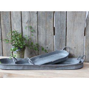 Chic Antique,  Franske fade i zinkfarve med hank