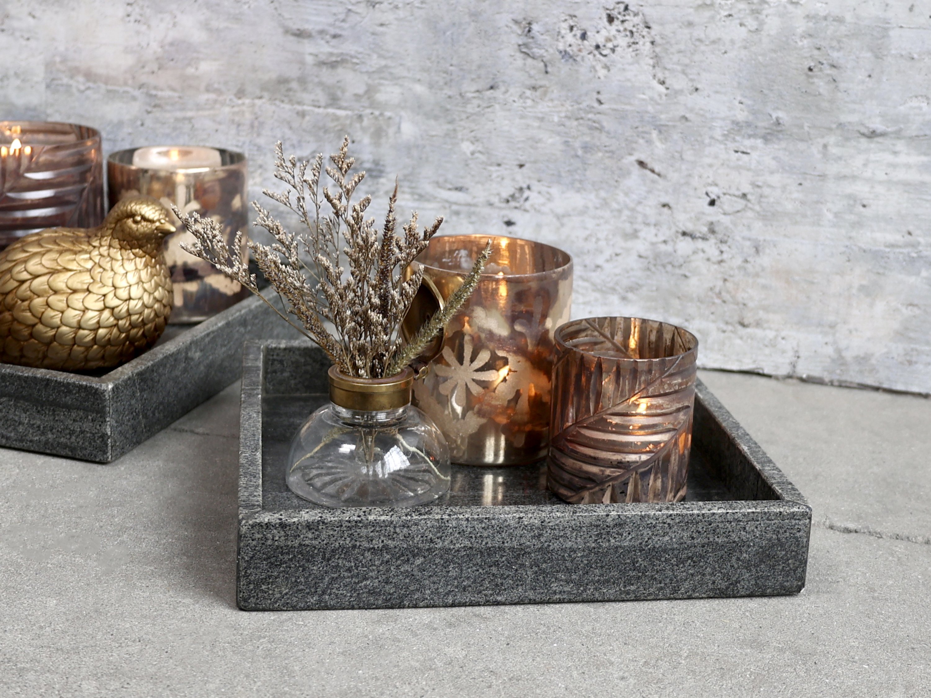 Chic Antique, Morlaix bakke af marmor, 25 x 25 cm