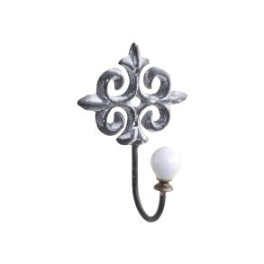 Chic Antique, Knage med porcelnsknob & fransk dekor, antique gr