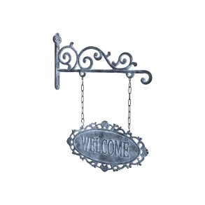 Chic Antique, Skilt (hngende) - welcome, antique gr