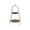 Chic Antique, Etagere med to fade, messing