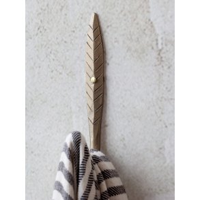 Chic Antique, Knage med blad (enkelt), antique messing