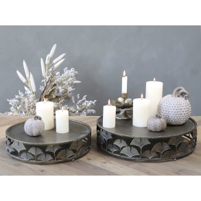 Chic Antique, Fad med blomsterkant, antique messing