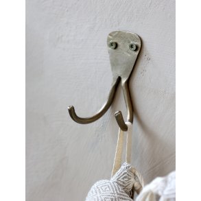 Chic Antique, Knage med 2 kroge, antique messing