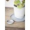 Ib Laursen, Lysbakke med kant, gr, 8 cm.