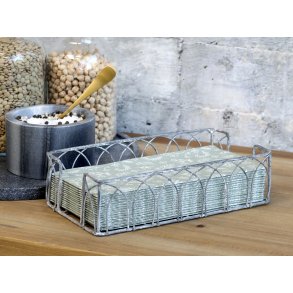 Chic Antique, Fil de fer Servietholder, aflang