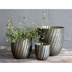 Chic Antique, Skjuler med riller, antique messing