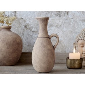 Chic Antique, Terracotta Flaske med hank, antique natur