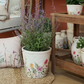 Chic Antique, Avignon Skjuler m. blomstermotiv, H19,5/21 cm