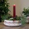 Chic Antique, Fad med julekugler og sl�jfe, �30 cm