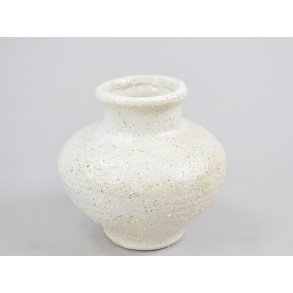 DEKO FLORALE, Keramik vase, creme