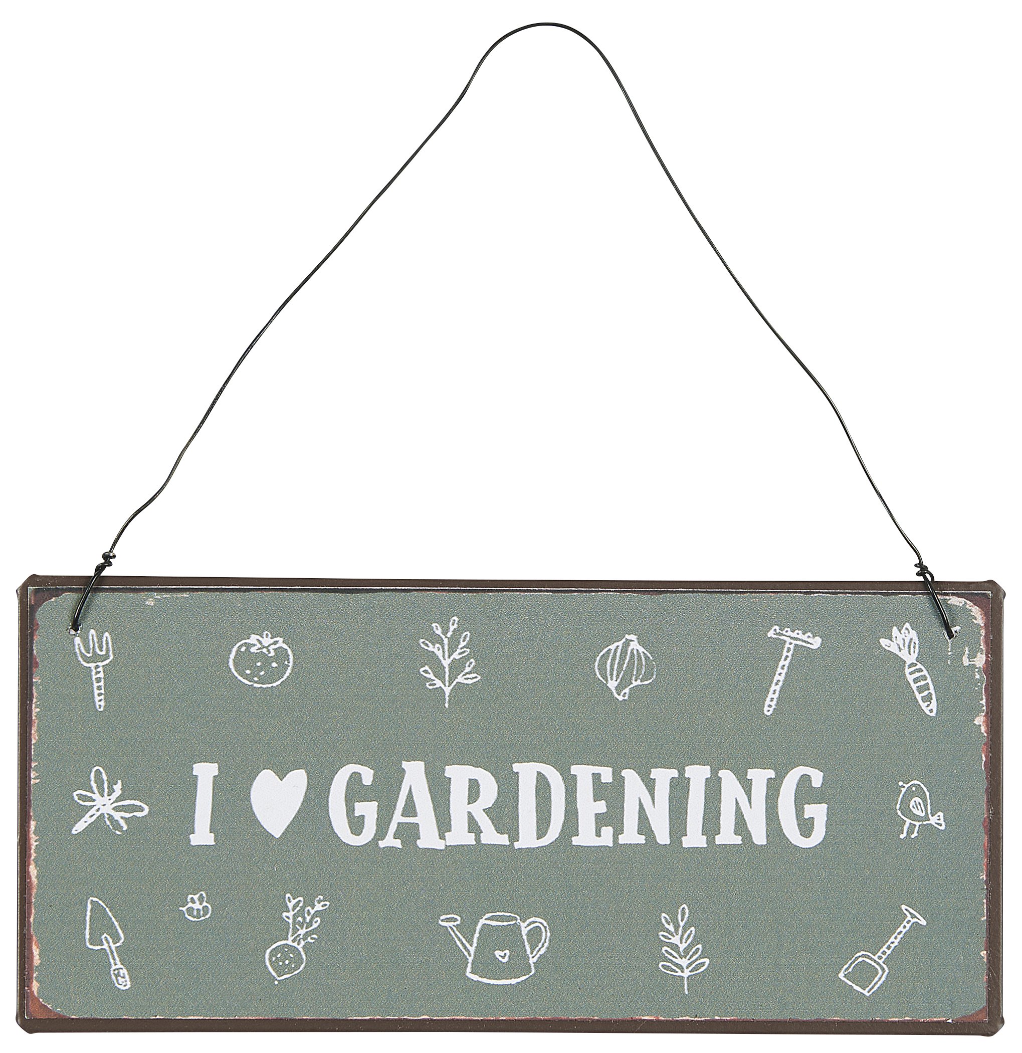 Ib Laursen, Metalskilt:  I love gardening