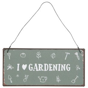Ib Laursen, Metalskilt:  I love gardening