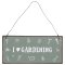 Ib Laursen, Metalskilt:  I love gardening