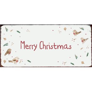 Ib Laursen, Metalskilt, Merry Christmas