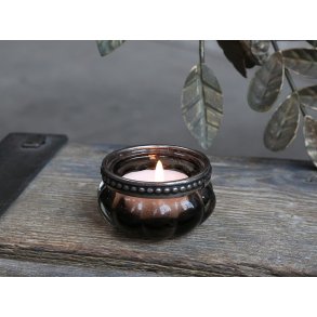 Chic Antique, Fyrfadsstage m. perlekant (mrk gr)