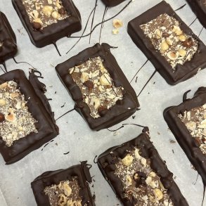 Chokolenten, Hjemmelavet nougat, ca. 80 g. 