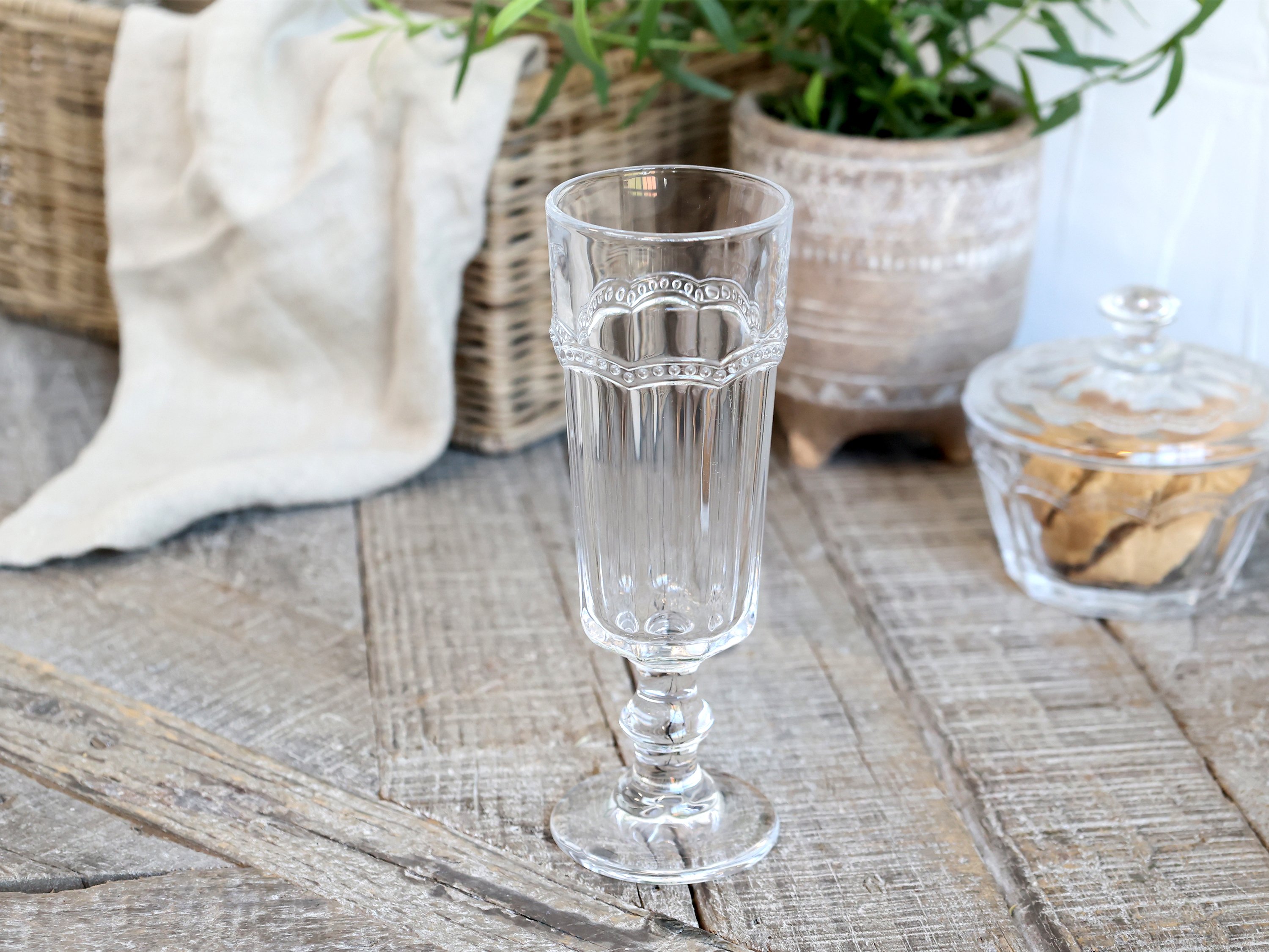 Chic Antique, Antoinette Champagneglas med perlekant
