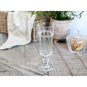 Chic Antique, Antoinette Champagneglas med perlekant