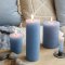Chic Antique, Macon rustik bloklys 80 t (hj), lysebl