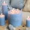 Chic Antique, Macon rustik bloklys 80 t (lav), lysebl