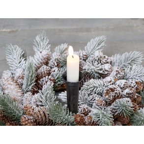 Chic Antique, Lysholder til bedelys med spyd, antique sort