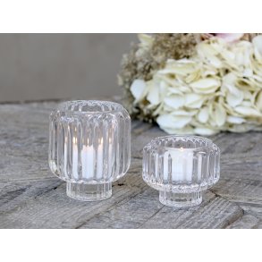 Chic Antique, Lysestage med riller, klar