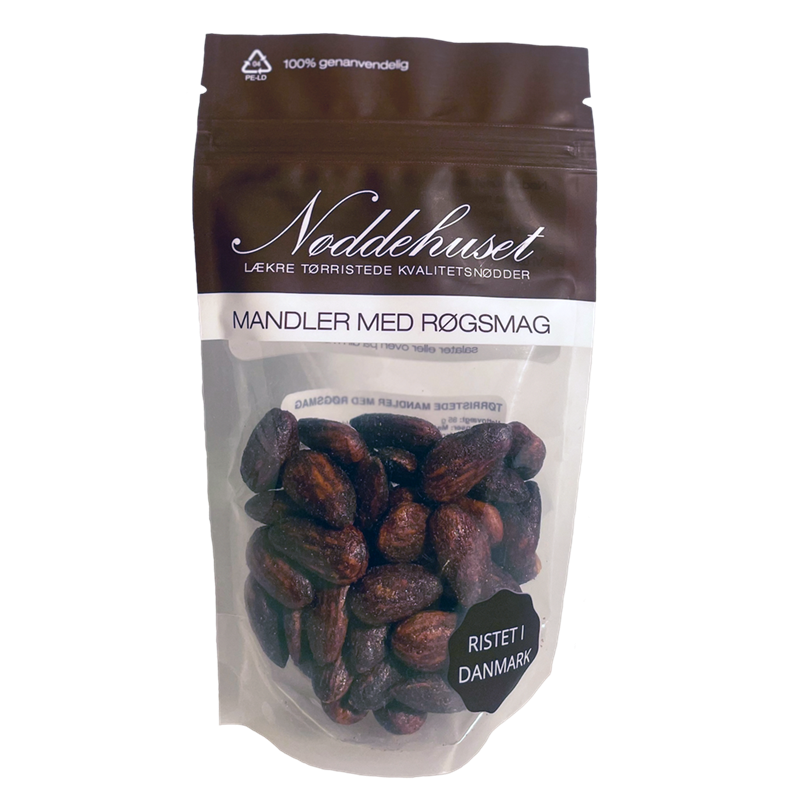 Nddehuset, Trristede mandler med rgsmag, 85g.