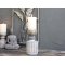 Chic Antique, Lysestage med riller til bloklys, mangotr, antique natur