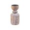 Chic Antique, Lysestage med riller til bloklys, mangotr, antique natur