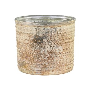 Chic Antique, Fyrfadsstage med pletter, antique guld