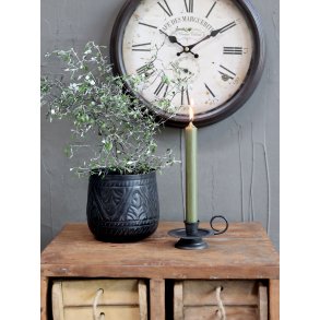 Chic Antique, Kronelys 7 t ej bundet, oliven