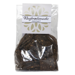 Te og kaffespecialisten, Rugbr�dssnacks med havsalt, 120 g.