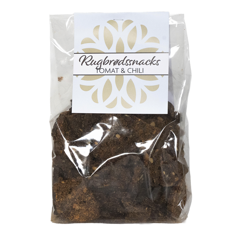Te og kaffespecialisten, Rugbr�dssnacks med tomat og chili, 120 g.