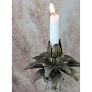 Chic Antique, Lysholder med blade H14 cm.