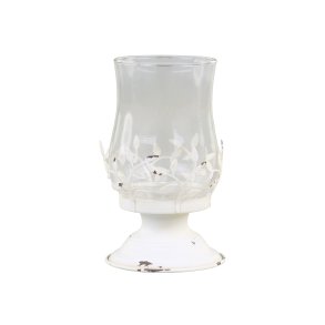 Chic Antique, Lysestage med blade, antique creme