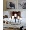 Chic Antique, Stage med 5 lysholdere til bloklys