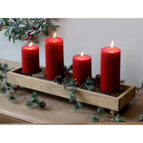 Chic Antique, Stage med 4 lysholdere til bloklys