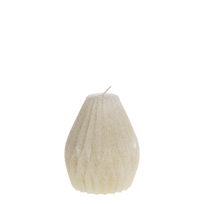 Chic Antique, Bloklys diamant med glimmer, 56t., creme