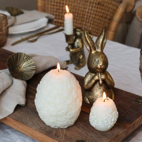 Chic Antique, Vienne Bloklys med blomstermnster, off white