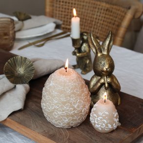 Chic Antique, Vienne Bloklys med blomstermnster, latte